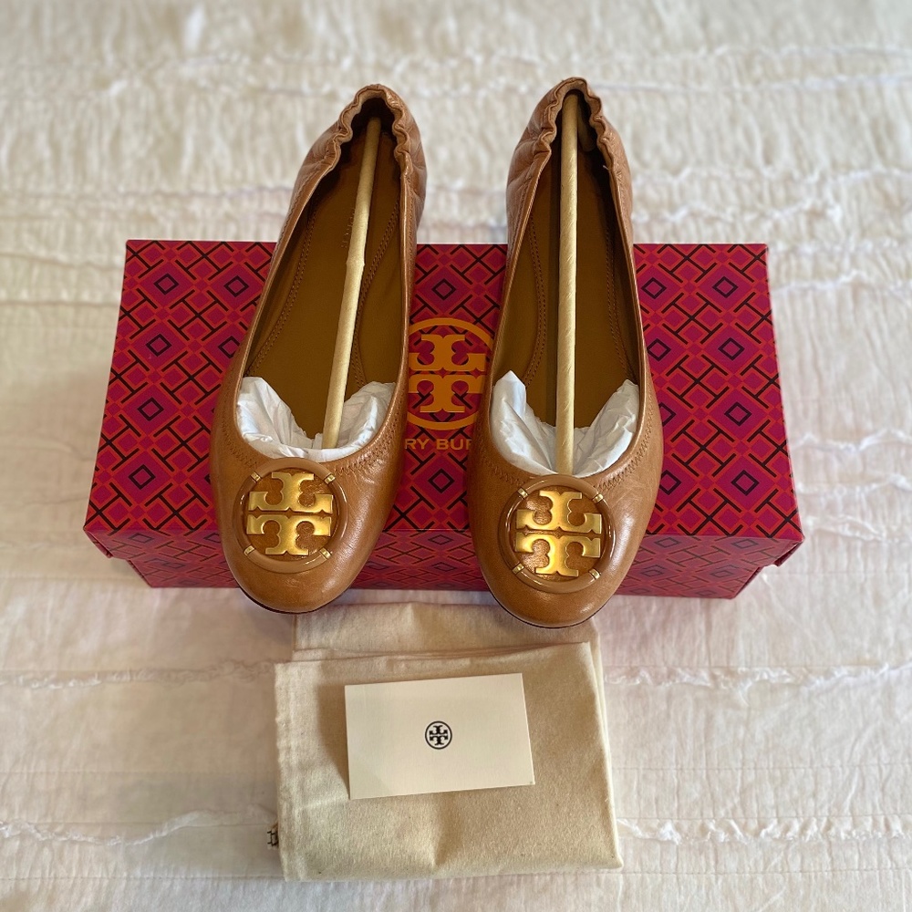 Tory Burch multi-logo ballet flats